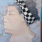 Liesl 2015 Oil on map of Germany